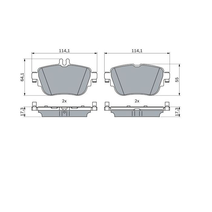 Гальмівні колодки Bosch 0 986 424 845 зображення 2