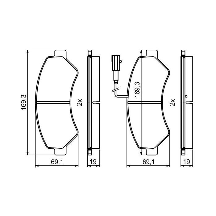 Тормозные колодки Bosch 0986494799 изображение 3