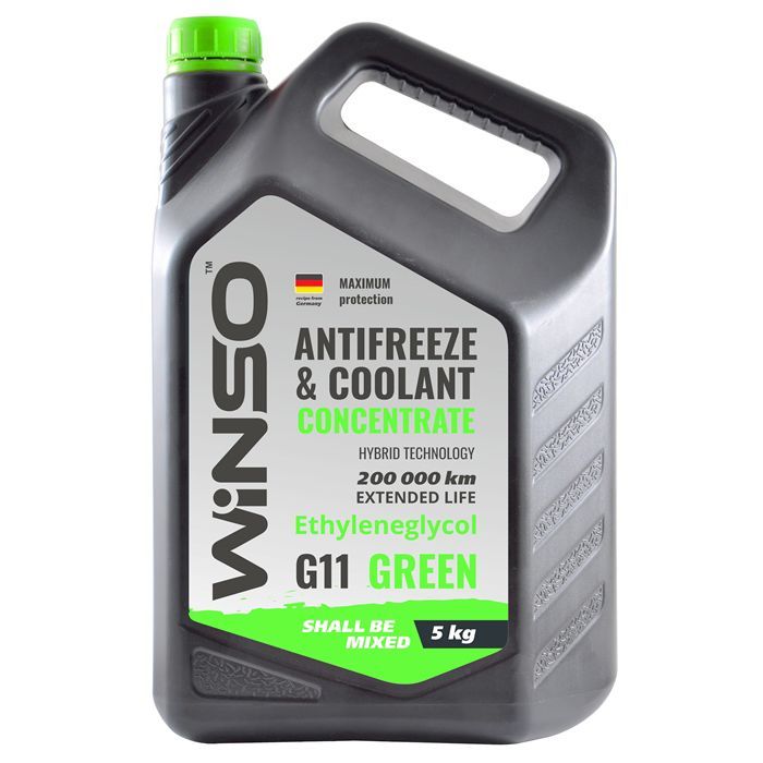 Антифриз WINSO COOLANT CONCENTRATE WINSO GREEN G11 концентрат 5kg (881010)