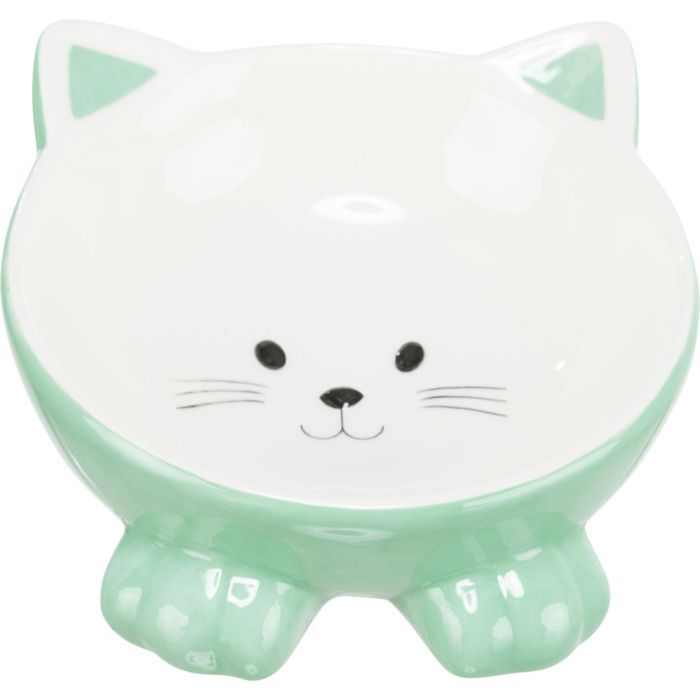 Посуд для котів Trixie Миска керамічна у вигляді котика150 мл/14 см (кольори в асортименті) (4011905248073) зображення 3