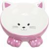 Посуд для котів Trixie Миска керамічна у вигляді котика150 мл/14 см (кольори в асортименті) (4011905248073)