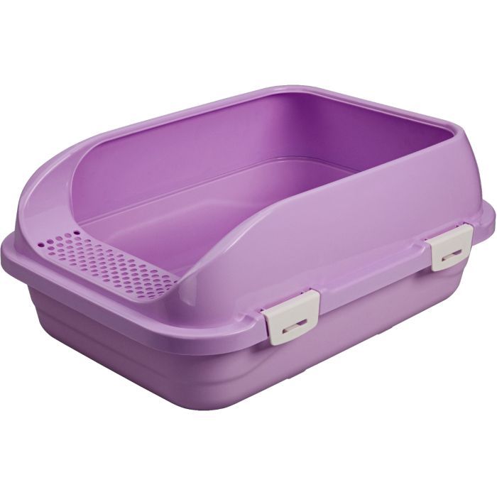 Туалет для кошек AnimAll CNR-127 с лопаткой 58x42x24 см (фиолетовый) (2000981206406)