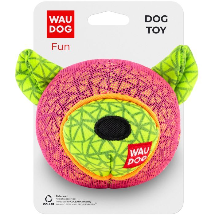 Игрушка для собак WAUDOG Fun Мишка 12х11 см розовая (62057)