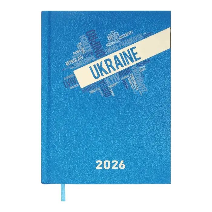 Тижневик Buromax датований 2026 POWER, A5, блакитний (BM.2157-14)