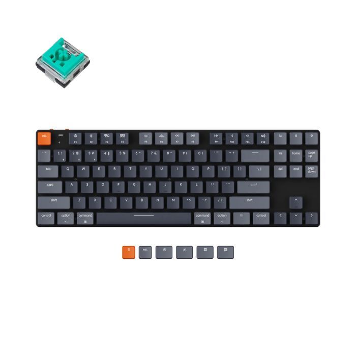 Клавиатура Keychron K1SE 87 Key Optical Banana RGB Hot-Swap Wireless UA Black (K1SEE4_KEYCHRON)
