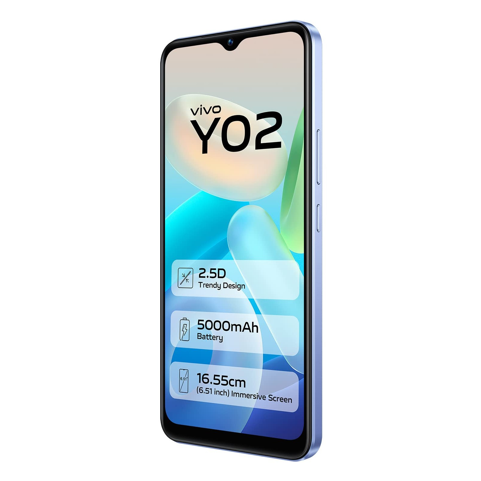 Мобільний телефон Vivo Y02 2/32GB Orchid Blue зображення 9