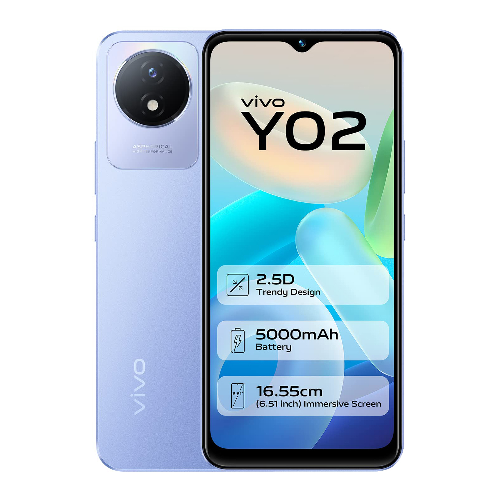 Мобильный телефон Vivo Y02 2/32GB Orchid Blue