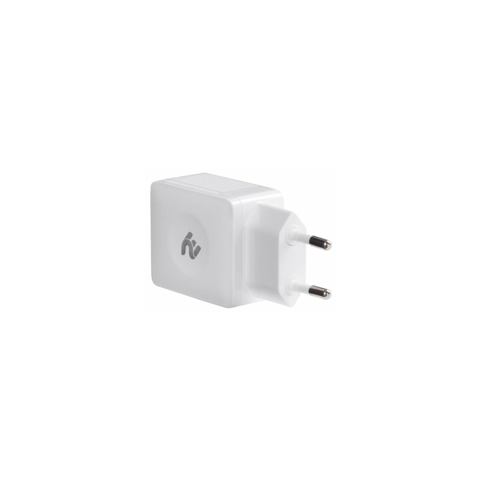 Зарядний пристрій 2E Wall Charger Dual USB-A 2.4A + cable USB-C White (2E-WC1USB2.1A-CC) зображення 2