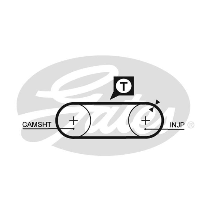 Комплект ременя ГРМ з помпой Gates KP65323XS зображення 3