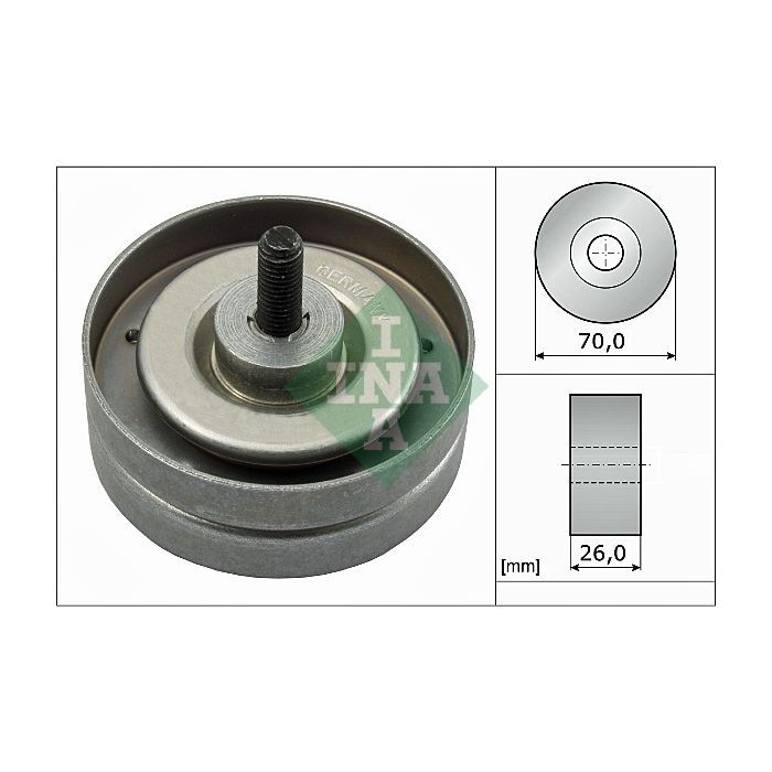 Ролик натяжителя ремня INA 532 0789 10