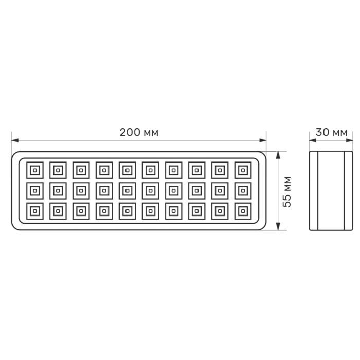 Светильник TITANUM LED аварійний 30 LED 6500K (TL-EM1106) изображение 2