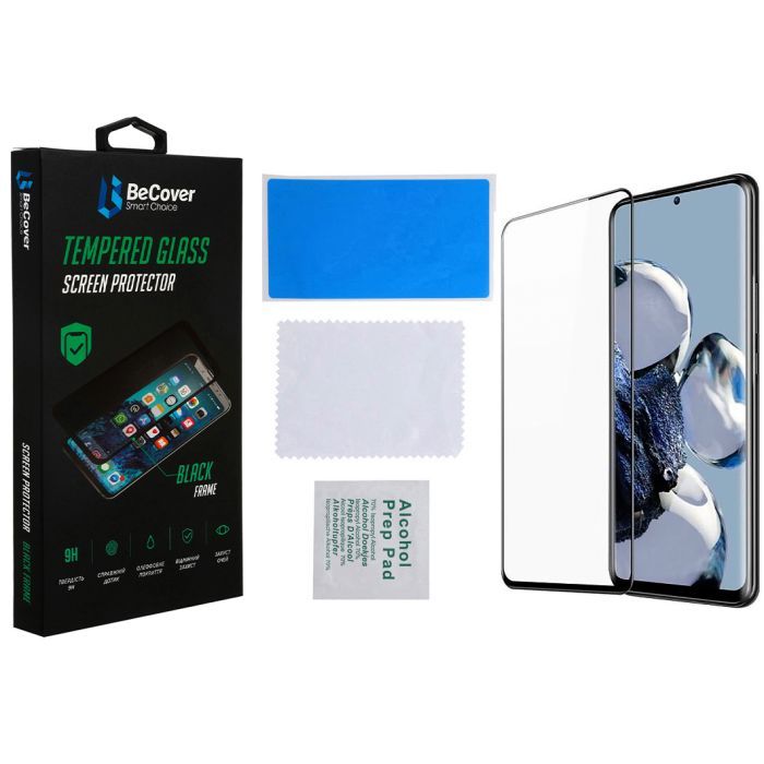 Стекло защитное BeCover Xiaomi 12T / 12T Pro Black (708558) изображение 3 Стекло защитное BeCover Xiaomi 12T / 12T Pro Black (708558) изображение 3