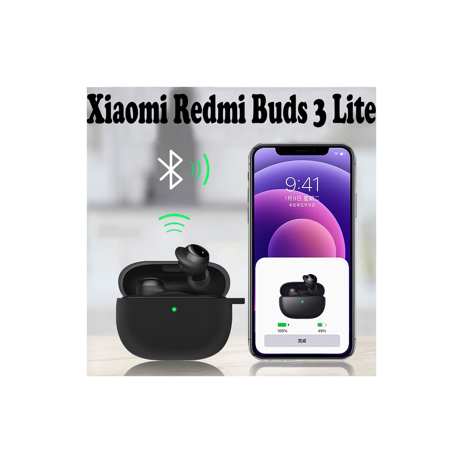 Чехол для наушников BeCover Silicon для Xiaomi Redmi Buds 3 Lite Green (707471) изображение 3