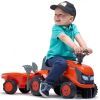 Чудомобіль Falk Kubota трактор з причепом Жовтогарячий (260C) зображення 3