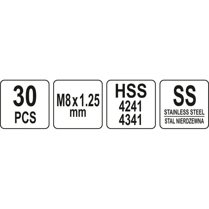 Набор инструментов Yato для ремонта резьбы M8x1,25 (YT-17633) изображение 4
