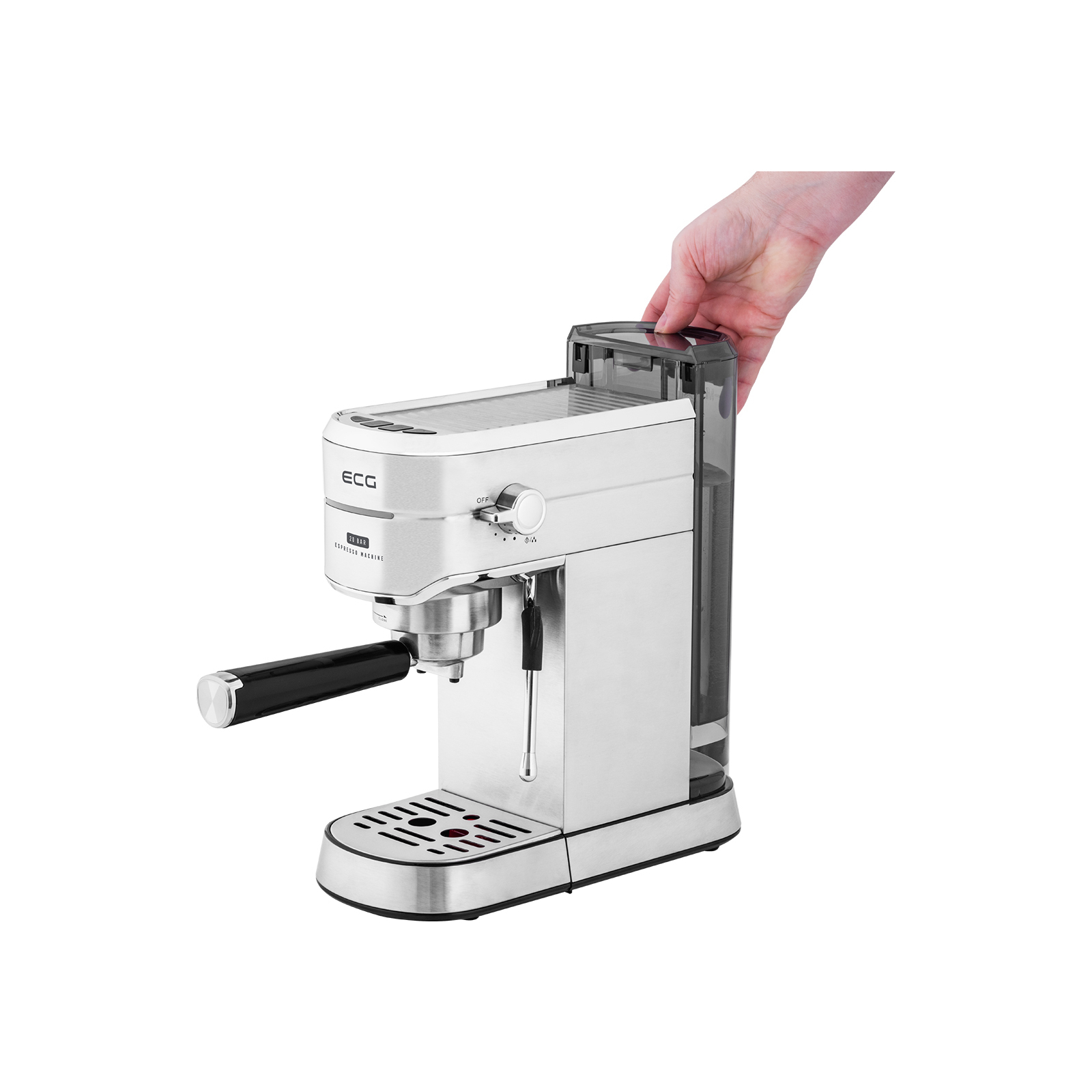 Рожковая кофеварка эспрессо ECG ESP 20501 Iron (ESP20501 Iron) изображение 12