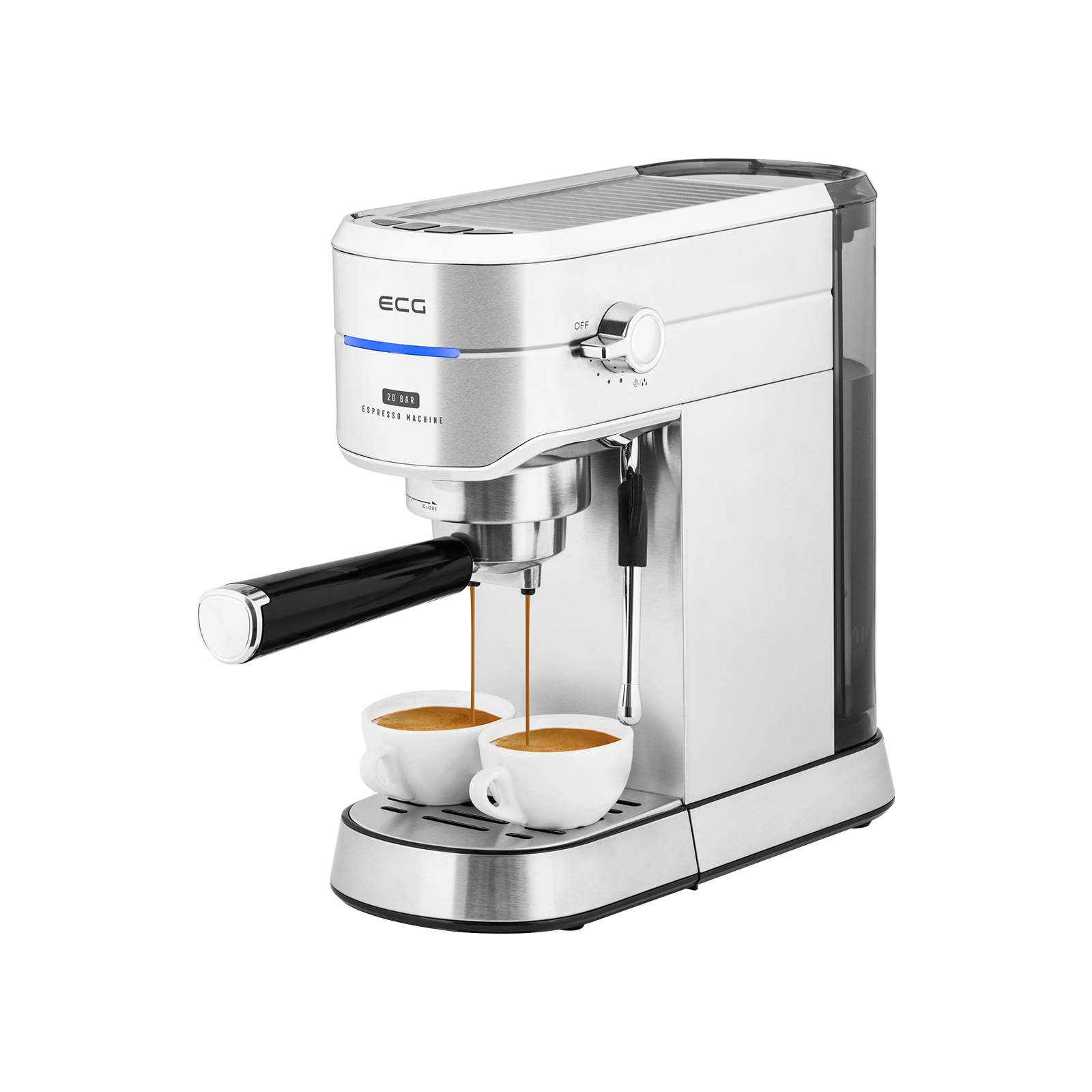 Ріжкова кавоварка еспресо ECG ESP 20501 Iron (ESP20501 Iron) зображення 5