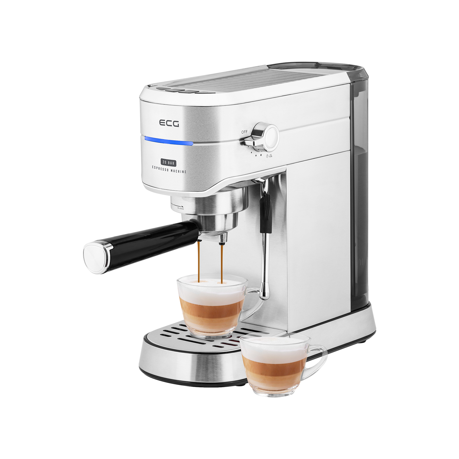 Рожковая кофеварка эспрессо ECG ESP 20501 Iron (ESP20501 Iron) изображение 7