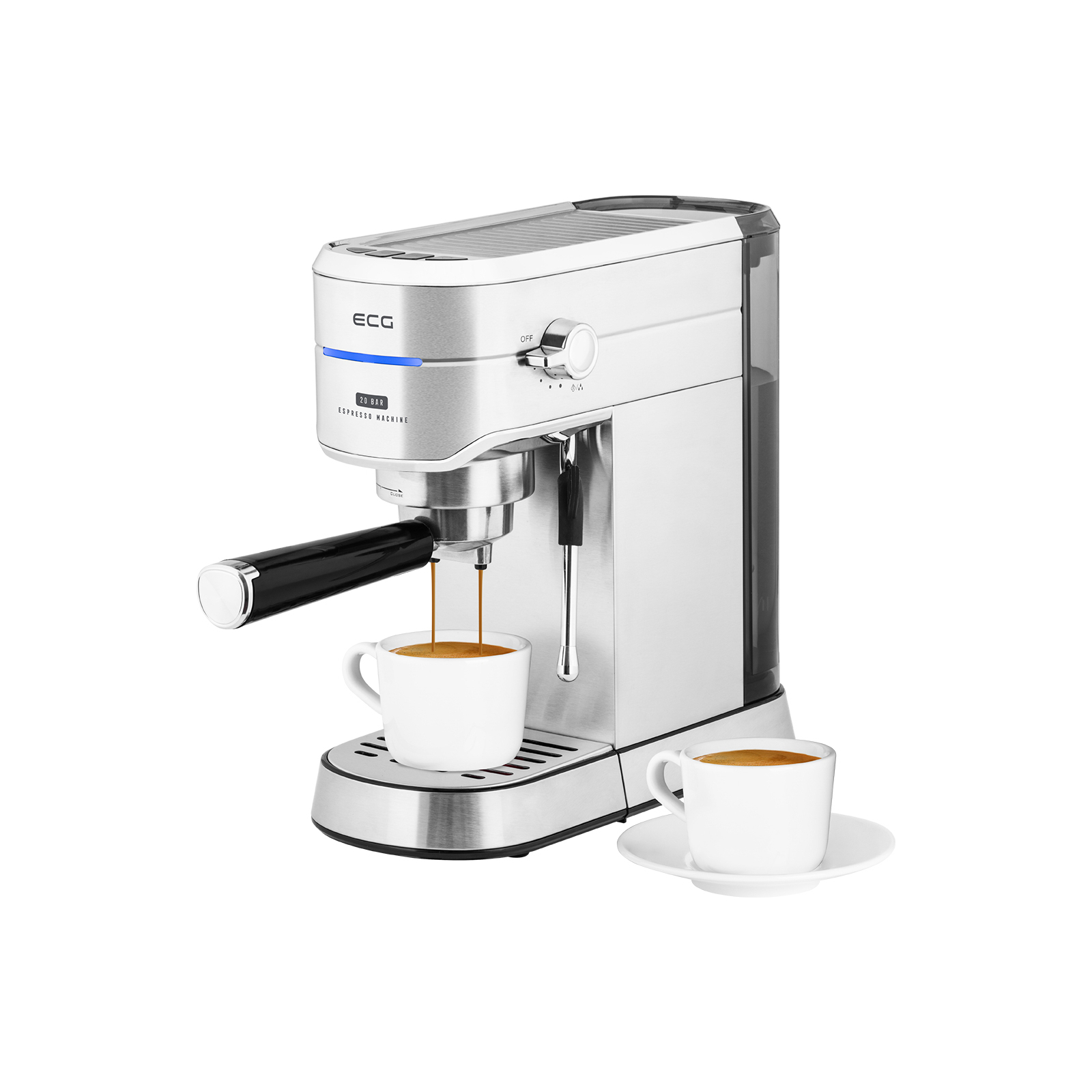 Рожковая кофеварка эспрессо ECG ESP 20501 Iron (ESP20501 Iron) изображение 9