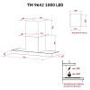 Вытяжка кухонная Perfelli TM 9642 I/BL 1000 LED изображение 12