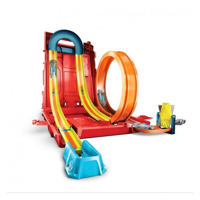 Автотрек Hot Wheels Турботрюки серии Track Builder Unlimited (HDX78) изображение 2