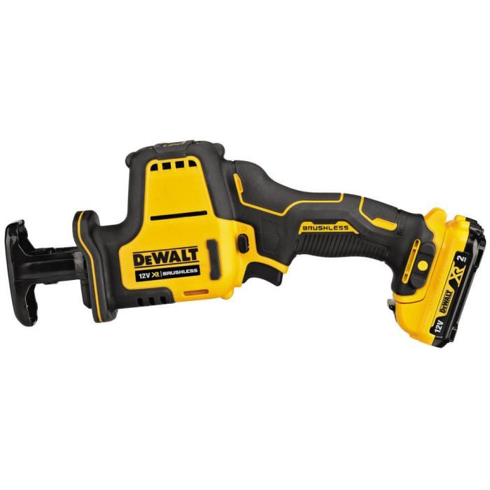 Сабельная пила DeWALT 10.8/12В XR Li-lon, бесщёточная, 2 АКБ, ЗУ, кейс TSTAK (DCS312D2) изображение 2