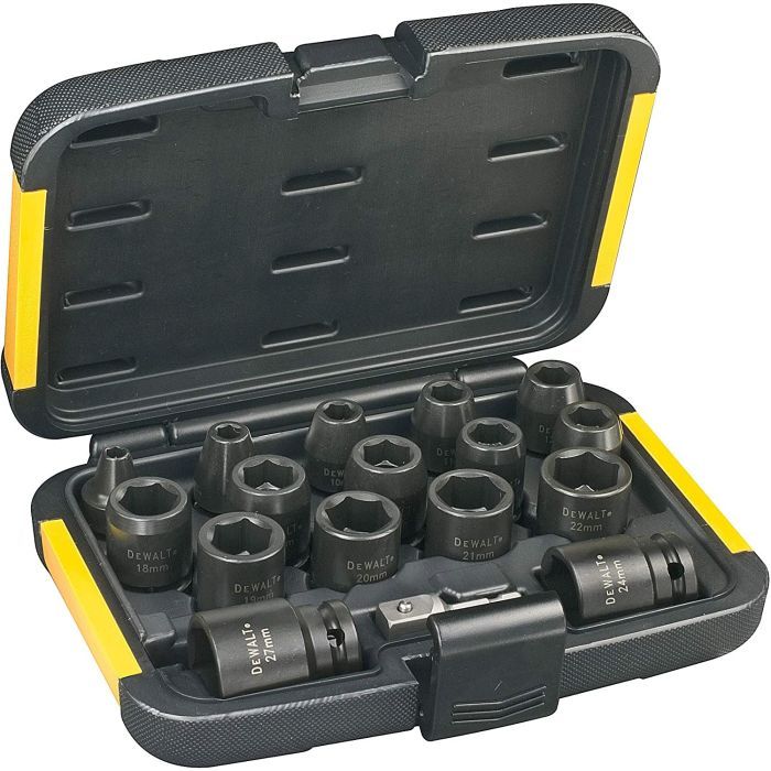 Набор головок DeWALT ударных торцевых 1/2" EXTREME IMPACT, 17 шт (DT7506)