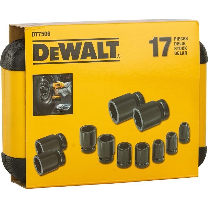Набор головок DeWALT ударных торцевых 1/2" EXTREME IMPACT, 17 шт (DT7506) изображение 7