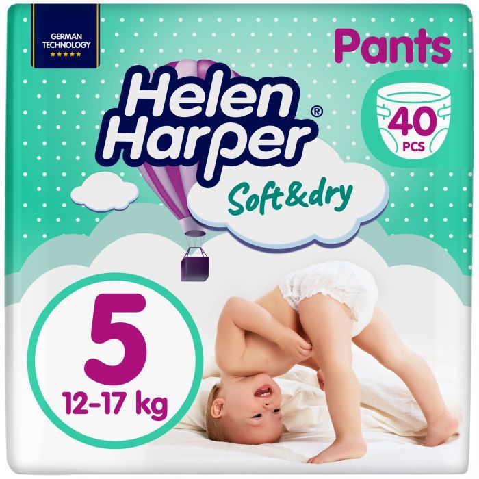Подгузники Helen Harper Soft&Dry Junior Размер 5 (12-17 кг) 40 шт (5411416031741) (271442)
