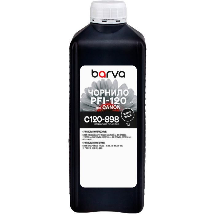 Чернила Barva Canon PFI-120/710 1л MBK pigmented (C120-898)