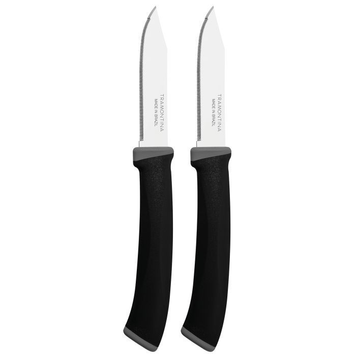 Набор ножей Tramontina Felice Black Vegetable Serrate 76 мм 2 шт (23491/203)