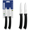 Набір ножів Tramontina Felice Black Vegetable Serrate 76 мм 2 шт (23491/203) зображення 3