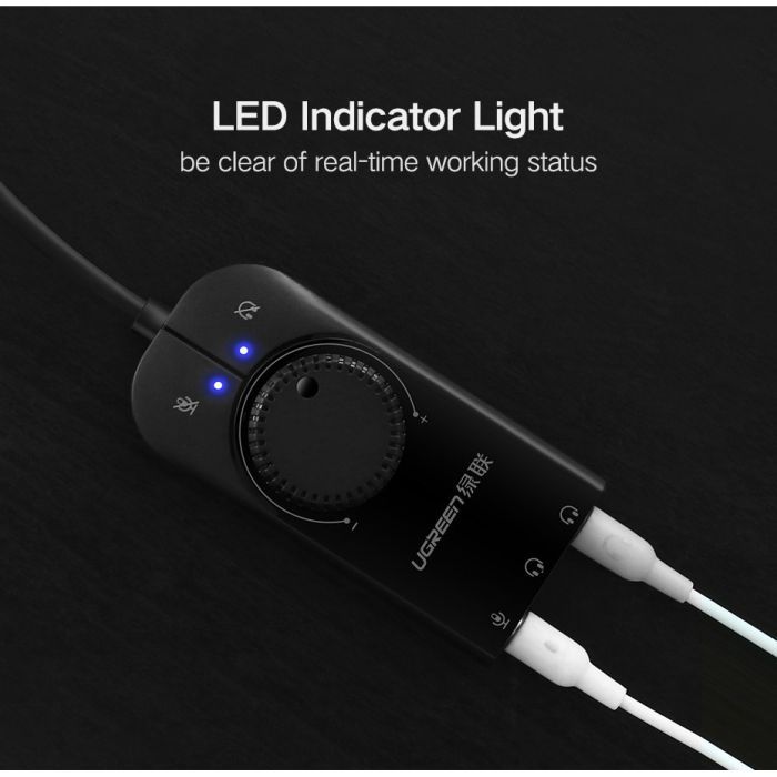 Звуковая плата Ugreen CM129 black (40964) изображение 5