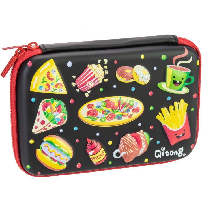 Пенал Cool For School 1 отделение с органайзером черный (QT-5667-Black)