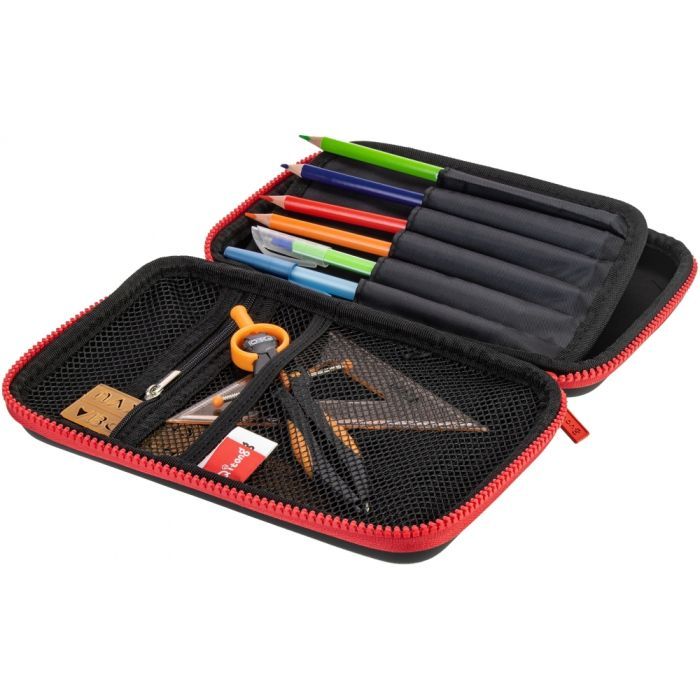 Пенал Cool For School 1 отделение с органайзером черный (QT-5667-Black) изображение 2