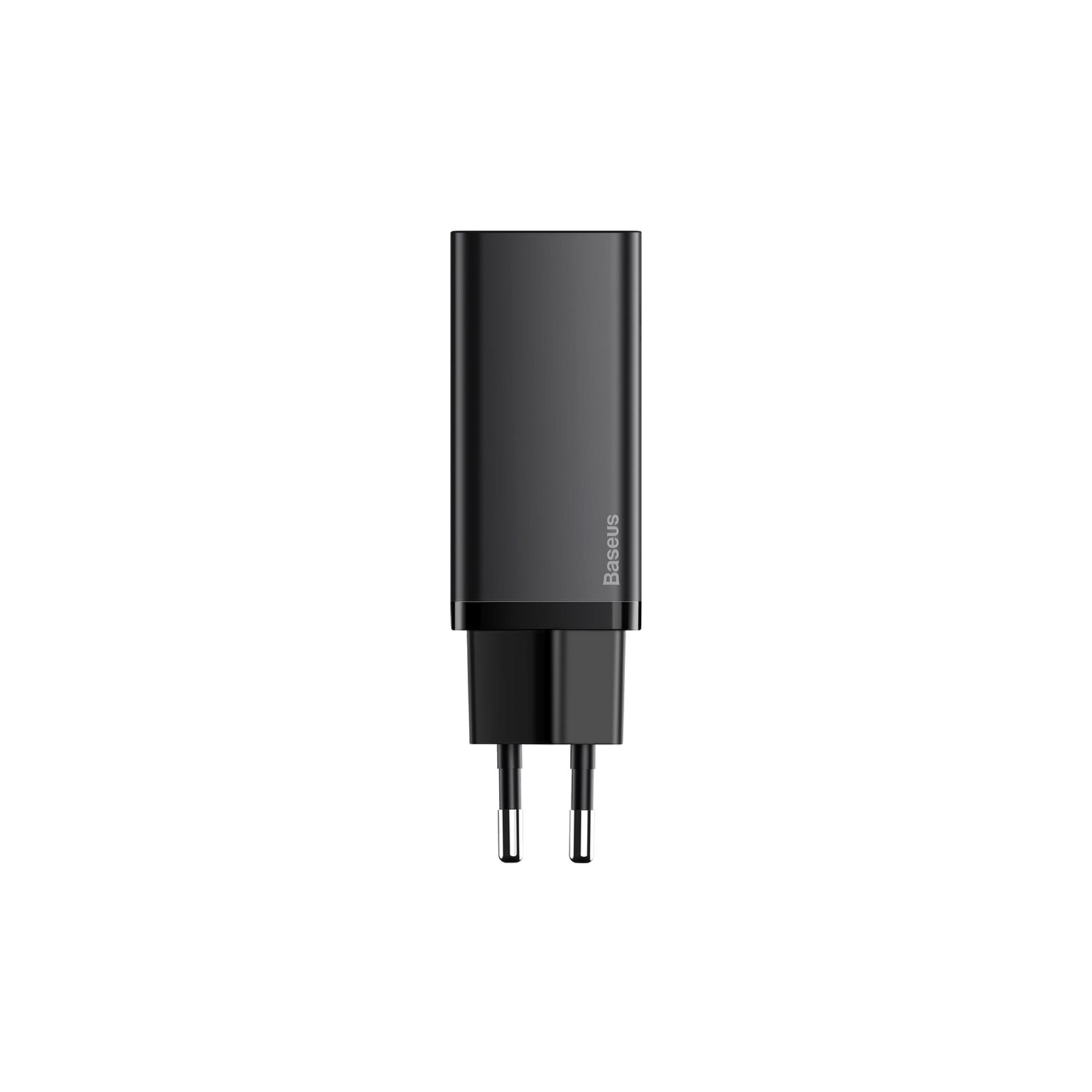 Зарядное устройство Baseus 2xUSB 65W GaN (USB-C+USB-A) black (CCGAN2L-B01) изображение 2