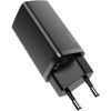Зарядное устройство Baseus 2xUSB 65W GaN (USB-C+USB-A) black (CCGAN2L-B01) изображение 3