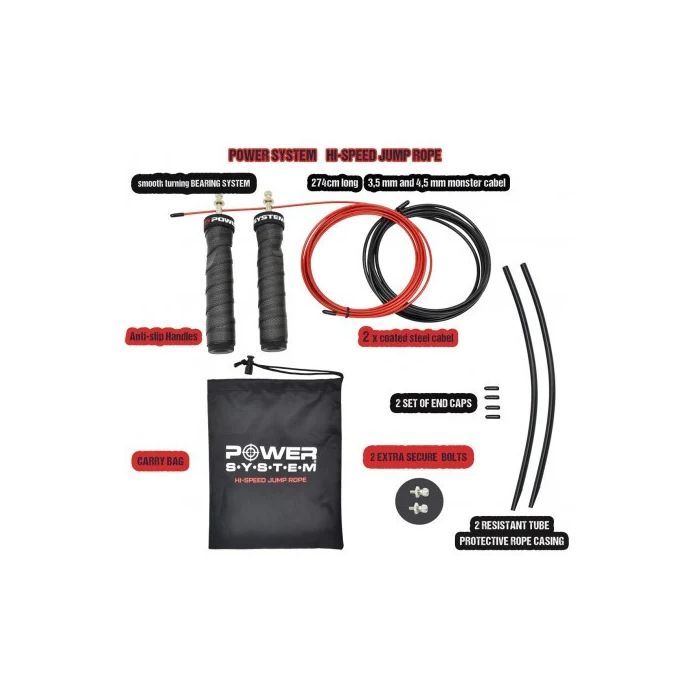 Скакалка Power System PS-4079 швидкісна (4079BR-0) зображення 6