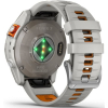 Смарт-часы Garmin fenix 7 Pro Saph Solar, Ti w/Fog Gry/Ember Orange Band, GPS (010-02777-21) изображение 6