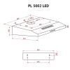 Витяжка кухонна Perfelli PL 5002 I LED зображення 10