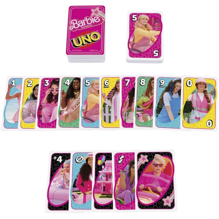Настольная игра UNO Barbie в кино (HPY59) изображение 5
