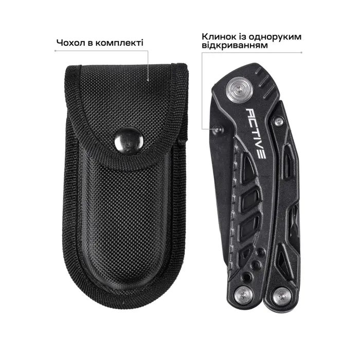Мультитул Active Handy Tool Black (PE86A-H) изображение 10