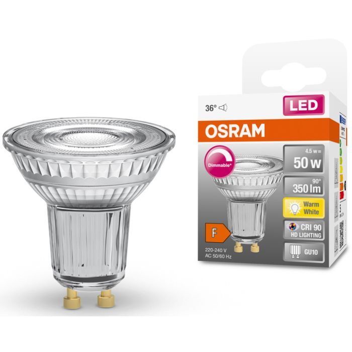 Лампочка Osram LED PAR16 DIM 50 36 4,5W/927 230V GU10 (4058075797888) зображення 2