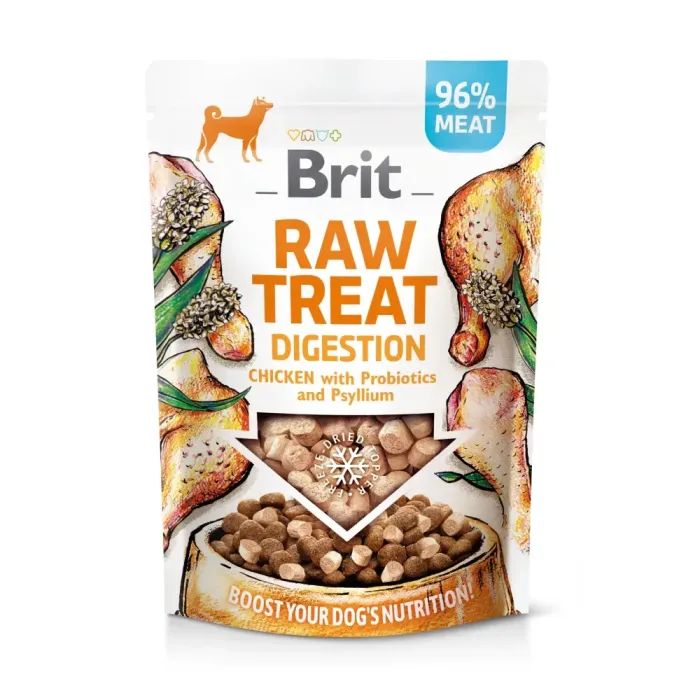 Лакомство для собак Brit Raw Treat freeze-dried Digestion курица 40 г (8595602564439)