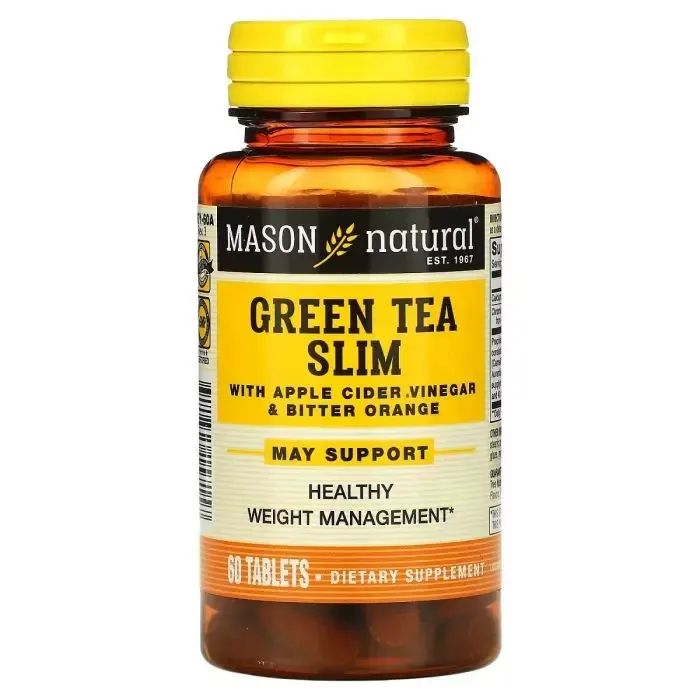 Травы Mason Natural Зеленый чай с яблочным уксусом и горьким апельсином, Gre (MAV-15715)