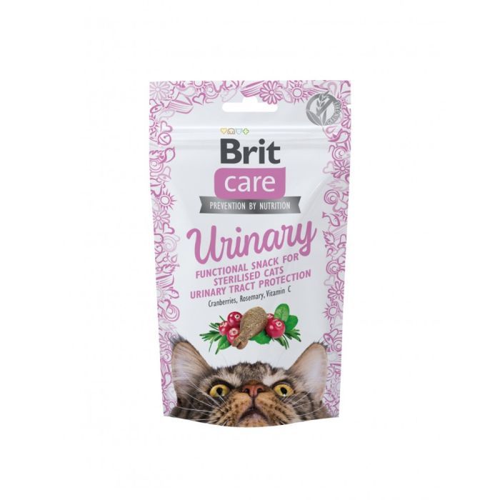 Ласощі для котів Brit Care Cat Snack Urinary з індичкою 50 г (8595602555758)