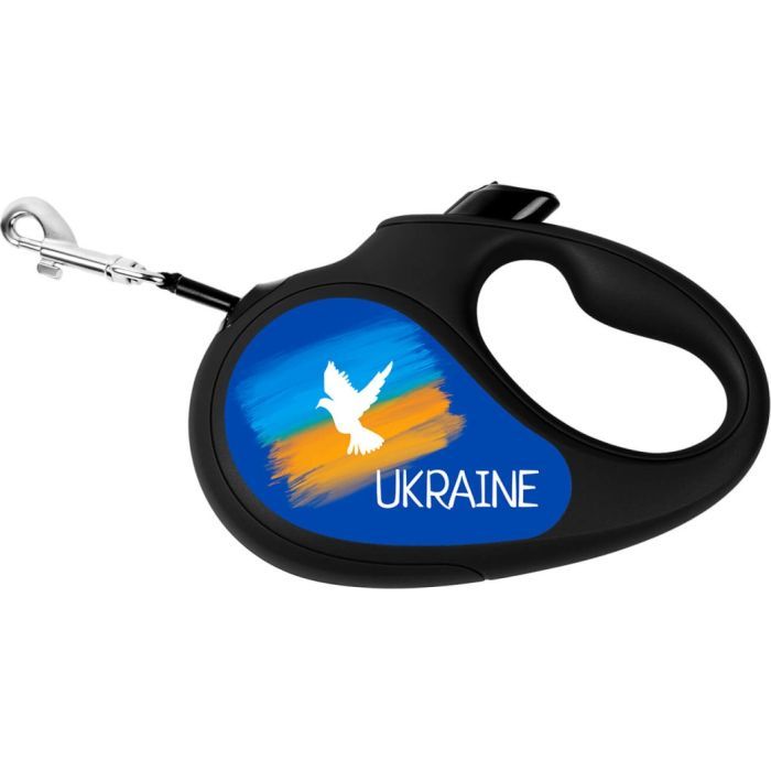 Повідець для собак WAUDOG R-leash "Прапор" S до 15 кг 5 м чорний (8124-0229-01) зображення 2