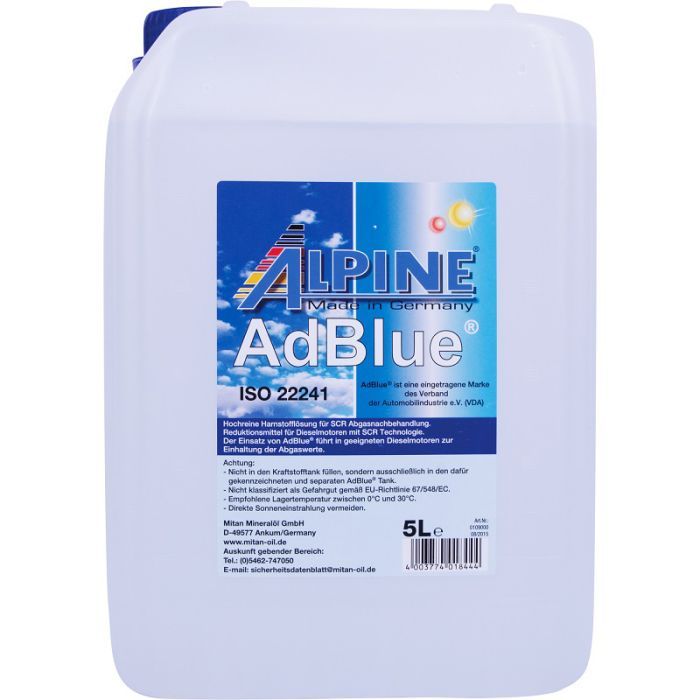 Присадка автомобильная Alpine AdBlue ISO 22 241 - 5л (9004-5)