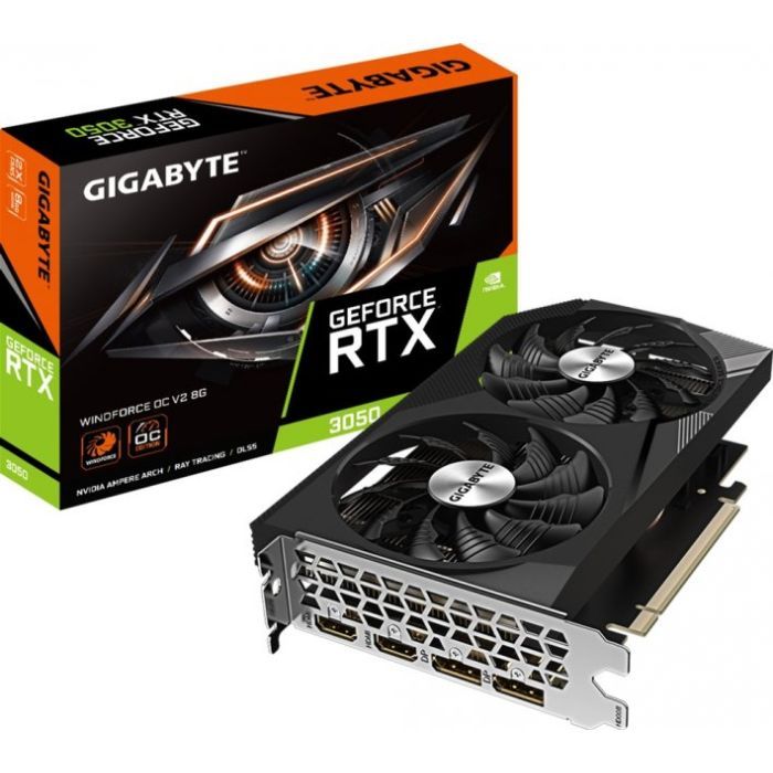 Відеокарта GIGABYTE GeForce RTX3050 8Gb WINDFORCE OC V2 (GV-N3050WF2OCV2-8GD) зображення 5