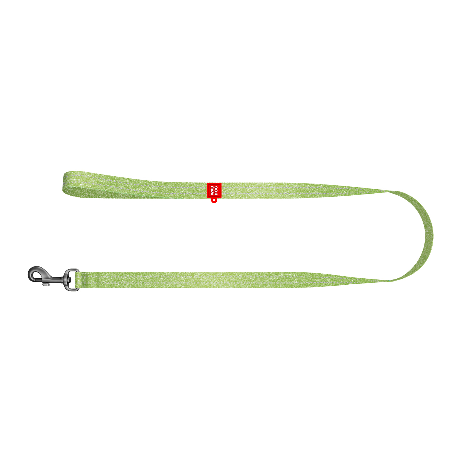 Поводок для собак WAUDOG Re-cotton светоотражающий S Ш 15 мм Д 200 см зеленый (030418) изображение 2